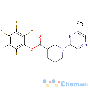 CAS No:941716-83-2 (2,3,4,5,6-pentafluorophenyl)<br />1-(6-methylpyrazin-2-yl)piperidine-3-carboxylate