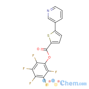 CAS No:941716-94-5 (2,3,4,5,6-pentafluorophenyl) 5-pyridin-3-ylthiophene-2-carboxylate