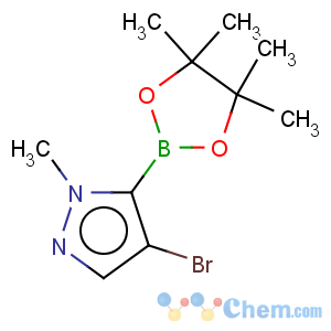 CAS No:942070-88-4 4-bromo-1-methyl-5-(4,4,5,5-tetramethyl-1,3,2-dioxaborolan-2-yl)pyrazole