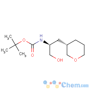 CAS No:942144-43-6 Carbamic acid,N-[(1S)-1-(hydroxymethyl)-2-[(3R)-tetrahydro-2H-pyran-3-yl]ethyl]-,1,1-dimethylethyl ester