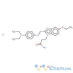 CAS No:94233-04-2 3-(3-Amino-3-oxopropyl)-2-((4-(diethylamino)phenyl)azo)-6-ethoxybenzothiazolium trichlorozincate