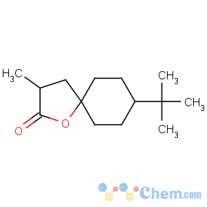 CAS No:94278-43-0 1-Oxaspiro[4.5]decan-2-one,8-(1,1-dimethylethyl)-3-methyl-