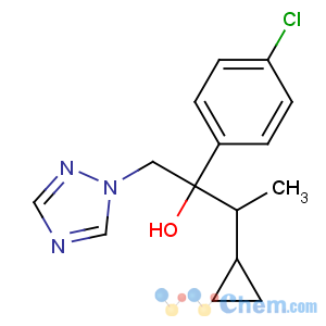 CAS No:94361-06-5 2-(4-chlorophenyl)-3-cyclopropyl-1-(1,2,4-triazol-1-yl)butan-2-ol
