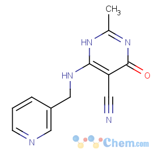 CAS No:94386-65-9 2-methyl-4-oxo-6-(pyridin-3-ylmethylamino)-1H-pyrimidine-5-carbonitrile