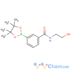 CAS No:943911-66-8 N-(2-hydroxyethyl)-3-(4,4,5,5-tetramethyl-1,3,<br />2-dioxaborolan-2-yl)benzamide