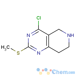 CAS No:944902-03-8 4-chloro-2-methylsulfanyl-5,6,7,8-tetrahydropyrido[4,3-d]pyrimidine