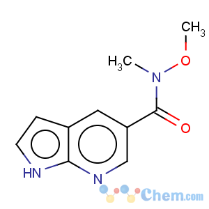CAS No:944936-49-6 1h-pyrrolo[2,3-b]pyridine-5-carboxylicacidmethoxy-methyl-amide