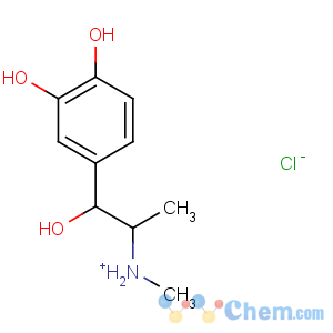 CAS No:946-43-0 [1-(3,4-dihydroxyphenyl)-1-hydroxypropan-2-yl]-methylazanium