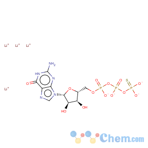 CAS No:94825-44-2 Guanosine5'-(trihydrogen diphosphate), P'-anhydride with phosphorothioic acid, lithiumsalt (1:4)
