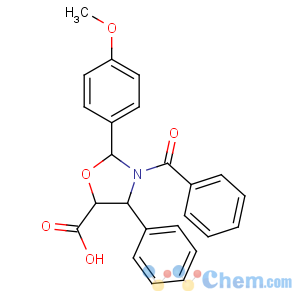 CAS No:949023-16-9 (4S,5R)-3-benzoyl-2-(4-methoxyphenyl)-4-phenyl-1,<br />3-oxazolidine-5-carboxylic acid