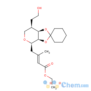 CAS No:94926-27-9 D-talo-Non-2-enonicacid,5,9-anhydro-6,7-O-cyclohexylidene-2,3,4,8-tetradeoxy-3-methyl-8-(2-hydroxyethyl)-,ethyl ester, (E)- (9CI)