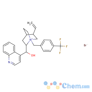 CAS No:95088-20-3 (S)-[(2R,4S,<br />5R)-5-ethenyl-1-[[4-(trifluoromethyl)phenyl]methyl]-1-azoniabicyclo[2.2.<br />2]octan-2-yl]-quinolin-4-ylmethanol