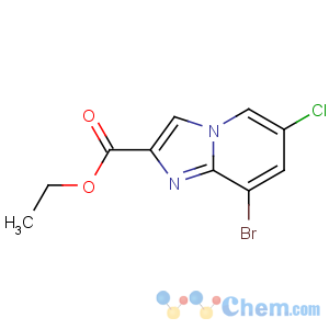 CAS No:951884-22-3 ethyl 8-bromo-6-chloroimidazo[1,2-a]pyridine-2-carboxylate
