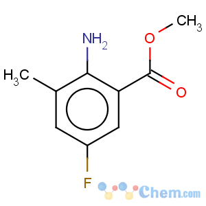 CAS No:952479-98-0 Benzoicacid, 2-amino-5-fluoro-3-methyl-, methyl ester