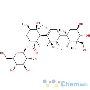 CAS No:95262-48-9 Urs-12-en-28-oic acid,2,3,19,23-tetrahydroxy-, b-D-glucopyranosyl ester, (2a,3b,4a)-