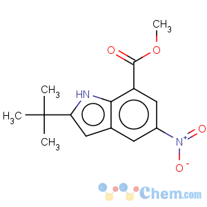 CAS No:952665-00-8 1H-Indole-7-carboxylicacid, 2-(1,1-dimethylethyl)-5-nitro-, methyl ester