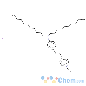 CAS No:95378-73-7 Pyridinium,4-[2-[4-(didecylamino)phenyl]ethenyl]-1-methyl-, iodide (1:1)