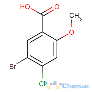 CAS No:95383-17-8 5-bromo-4-chloro-2-methoxybenzoic acid