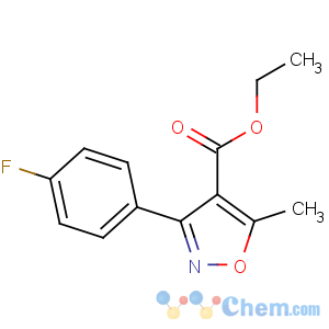 CAS No:954230-39-8 ethyl 3-(4-fluorophenyl)-5-methyl-1,2-oxazole-4-carboxylate