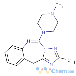CAS No:95634-82-5 2-methyl-5-(4-methylpiperazin-1-yl)-11H-[1,2,4]triazolo[1,5-c][1,<br />3]benzodiazepine