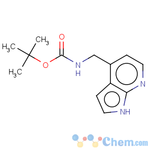 CAS No:956485-62-4 Carbamic acid,N-(1H-pyrrolo[2,3-b]pyridin-4-ylmethyl)-, 1,1-dimethylethyl ester