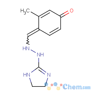 CAS No:95668-38-5 (4E)-4-[[2-(4,<br />5-dihydro-1H-imidazol-2-yl)hydrazinyl]methylidene]-3-methylcyclohexa-2,<br />5-dien-1-one