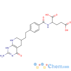 CAS No:95693-76-8 L-Glutamic acid,N-[4-[2-(2-amino-3,4,5,6,7,8-hexahydro-4-oxopyrido[2,3-d]pyrimidin-6-yl)ethyl]benzoyl]-