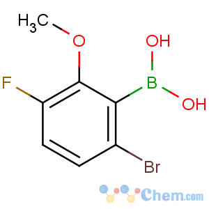 CAS No:957035-08-4 (6-bromo-3-fluoro-2-methoxyphenyl)boronic acid