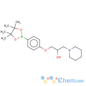 CAS No:957061-08-4 1-Piperidineethanol, a-[[4-(4,4,5,5-tetramethyl-1,3,2-dioxaborolan-2-yl)phenoxy]methyl]-