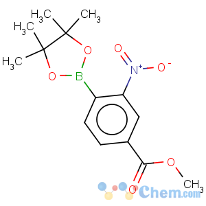 CAS No:957065-97-3 Benzoic acid,3-nitro-4-(4,4,5,5-tetramethyl-1,3,2-dioxaborolan-2-yl)-, methyl ester