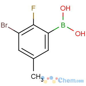 CAS No:957066-00-1 (3-bromo-2-fluoro-5-methylphenyl)boronic acid