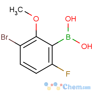 CAS No:957120-30-8 (3-bromo-6-fluoro-2-methoxyphenyl)boronic acid