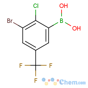 CAS No:957120-85-3 [3-bromo-2-chloro-5-(trifluoromethyl)phenyl]boronic acid