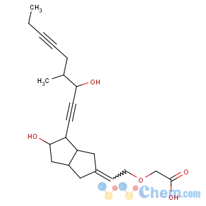 CAS No:95722-07-9 2-[(2E)-2-[(3aS,4S,5R,6aS)-5-hydroxy-4-[(3S,<br />4S)-3-hydroxy-4-methylnona-1,6-diynyl]-3,3a,4,5,6,<br />6a-hexahydro-1H-pentalen-2-ylidene]ethoxy]acetic acid