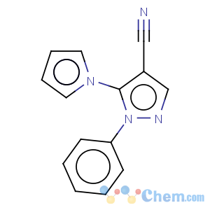 CAS No:95834-35-8 1H-Pyrazole-4-carbonitrile,1-phenyl-5-(1H-pyrrol-1-yl)-