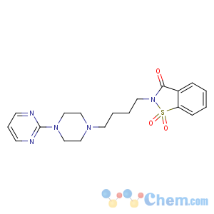 CAS No:95847-70-4 1,1-dioxo-2-[4-(4-pyrimidin-2-ylpiperazin-1-yl)butyl]-1,<br />2-benzothiazol-3-one