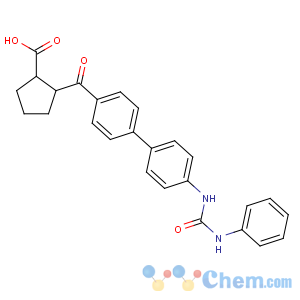 CAS No:959122-11-3 (1R,<br />2R)-2-[4-[4-(phenylcarbamoylamino)phenyl]benzoyl]cyclopentane-1-<br />carboxylic acid
