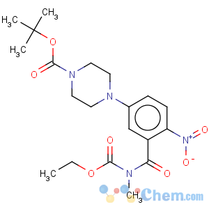 CAS No:959246-47-0 1-Piperazinecarboxylicacid, 4-[3-[[(ethoxycarbonyl)methylamino]carbonyl]-4-nitrophenyl]-,1,1-dimethylethyl ester