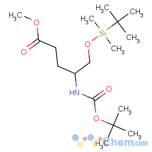 CAS No:96014-55-0 methyl<br />5-[tert-butyl(dimethyl)silyl]oxy-4-[(2-methylpropan-2-yl)<br />oxycarbonylamino]pentanoate