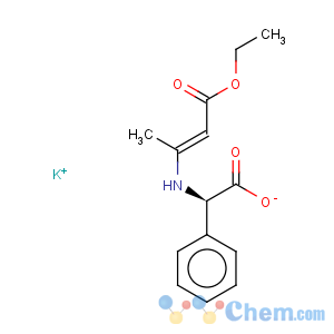 CAS No:961-69-3 Potassium (R)-[(3-ethoxy-1-methyl-3-oxoprop-1-enyl)amino]phenylacetate