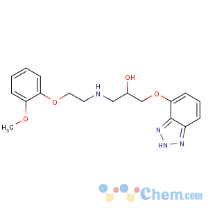 CAS No:96258-13-8 1-(2H-benzotriazol-4-yloxy)-3-[2-(2-methoxyphenoxy)ethylamino]propan-2-<br />ol