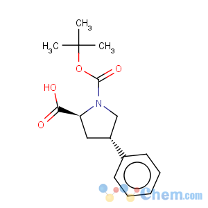 CAS No:96314-29-3 1,2-Pyrrolidinedicarboxylicacid, 4-phenyl-, 1-(1,1-dimethylethyl) ester, (2S,4S)-