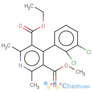 CAS No:96382-71-7 3,5-Pyridinedicarboxylicacid, 4-(2,3-dichlorophenyl)-2,6-dimethyl-, 3-ethyl 5-methyl ester