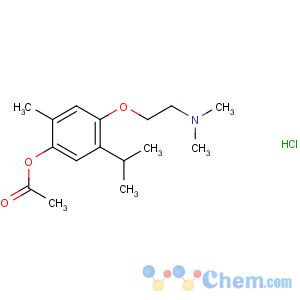 CAS No:964-52-3 [4-[2-(dimethylamino)ethoxy]-2-methyl-5-propan-2-ylphenyl]<br />acetate