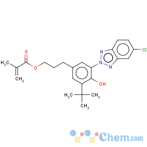 CAS No:96478-15-8 2-Propenoic acid,2-methyl-,3-[3-(5-chloro-2H-benzotriazol-2-yl)-5-(1,1-dimethylethyl)-4-hydroxyphenyl]propylester