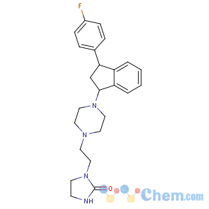 CAS No:96478-43-2 1-[2-[4-[(1R,3S)-3-(4-fluorophenyl)-2,<br />3-dihydro-1H-inden-1-yl]piperazin-1-yl]ethyl]imidazolidin-2-one