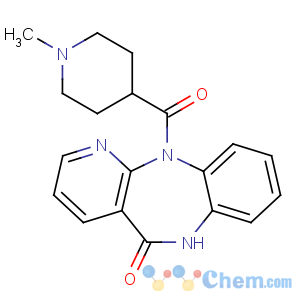 CAS No:96487-37-5 11-(1-methylpiperidine-4-carbonyl)-6H-pyrido[3,2-c][1,<br />5]benzodiazepin-5-one