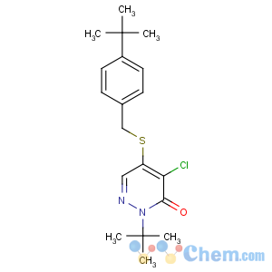 CAS No:96489-71-3 2-tert-butyl-5-[(4-tert-butylphenyl)methylsulfanyl]-4-chloropyridazin-3-<br />one
