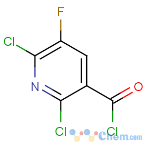 CAS No:96568-02-4 2,6-dichloro-5-fluoropyridine-3-carbonyl chloride