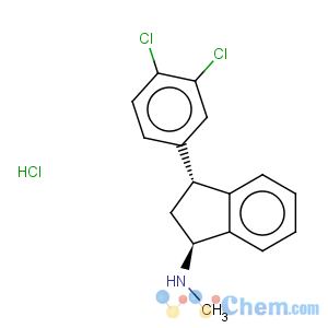 CAS No:96850-13-4 1H-Inden-1-amine,3-(3,4-dichlorophenyl)-2,3-dihydro-N-methyl-, hydrochloride (1:1), (1R,3S)-rel-